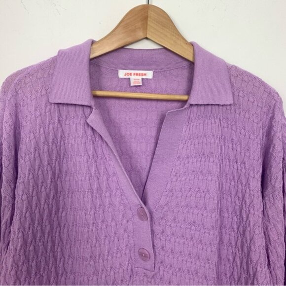 Joe Fresh Textured Knit Polo Sweater - Picture 3 of 7